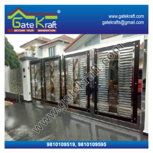 Steel Folding Gate Dealers Suppliers Vendors Manufacturers Stainless Steel Main Gate Price Picture in Delhi Gurgaon