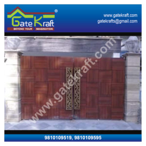 Stainless Steel Gate Designs with Wood Dealers Suppliers Manufacturers Fabrication in Delhi Gurgaon