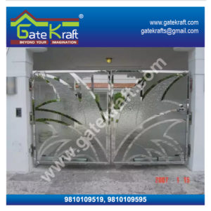 Stainless Steel Gates Images with Glass Dealers Suppliers Manufacturers in Gurgaon