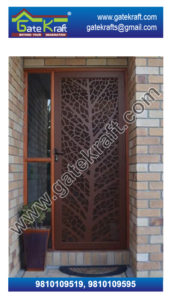 Wooden Hpl Designer Stainless Steel CNC Security Door Suppliers Dealers Manufacturers Fabrication in Delhi Gurgaon